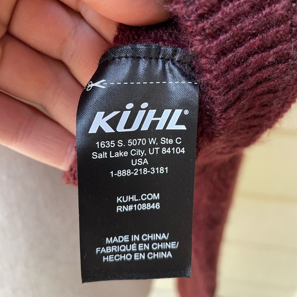 Kuhl burgundy knit sweater - Picture 6 of 9